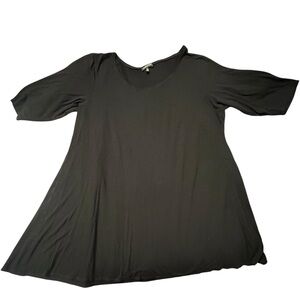 Women's EILEEN FISHER Black Tunic Top Plus Size 1X